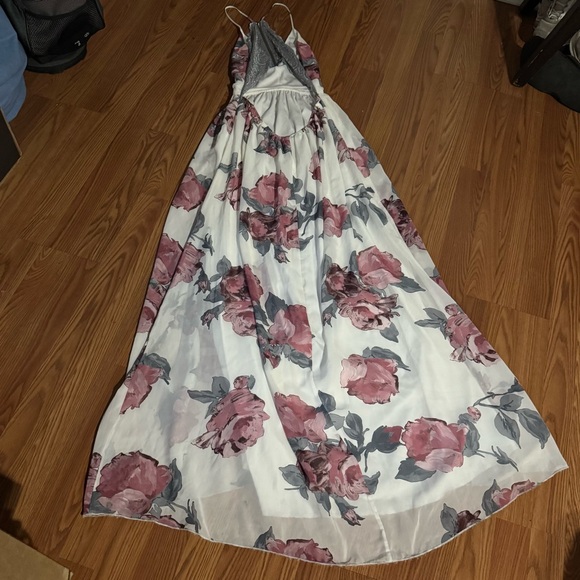 Windsor Bloom in Beauty Floral Maxi Dress Lace Open Back Bohemian Wedding Party - Picture 2 of 10